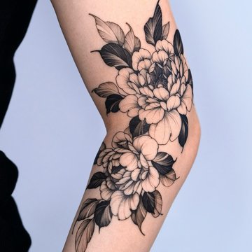 tatouage pivoine