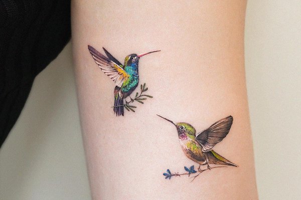 tatouage de colibri
