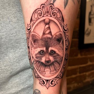tatouage raton laveur