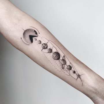 tatouage planète