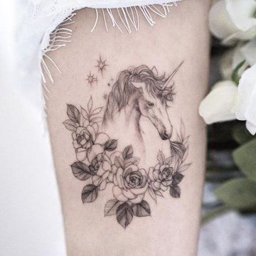 tatouage licorne