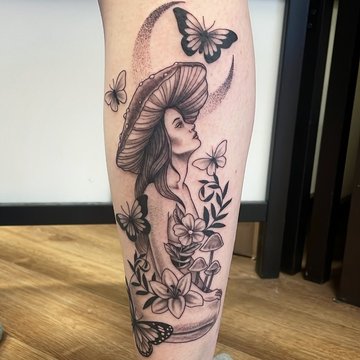 tatouage champignon