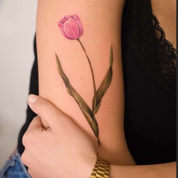 tatouage tulipe
