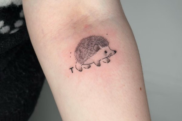 tatouage hérisson