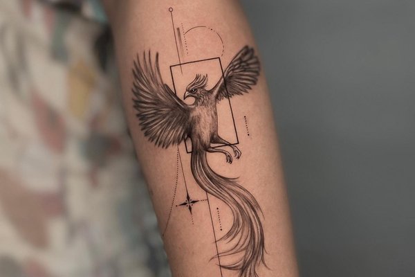 tatouage phoenix