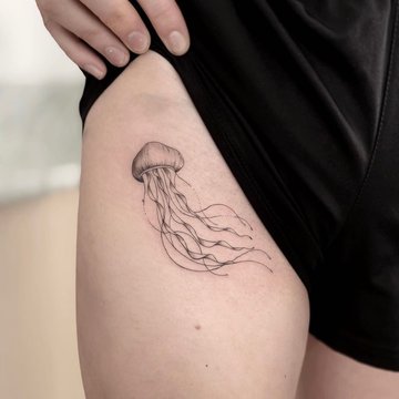 tatouage méduse