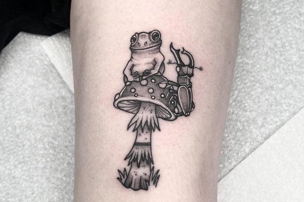 tatouage champignon