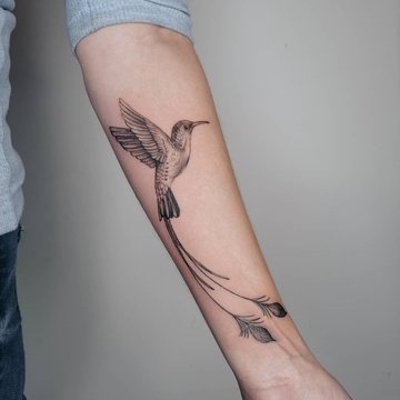 tatouage de colibri