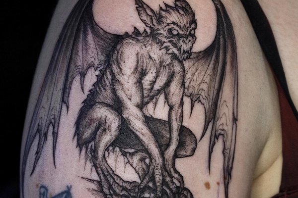 tatouage gargouille