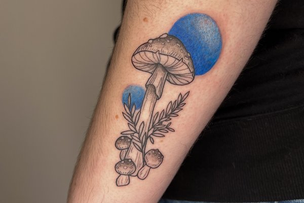 tatouage champignon