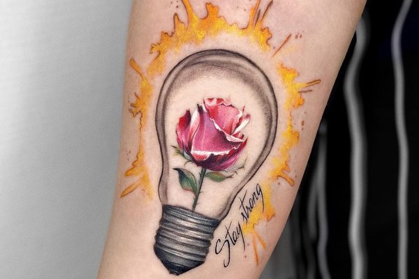 tatouage rose