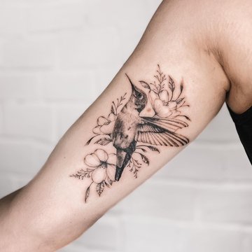 tatouage de colibri