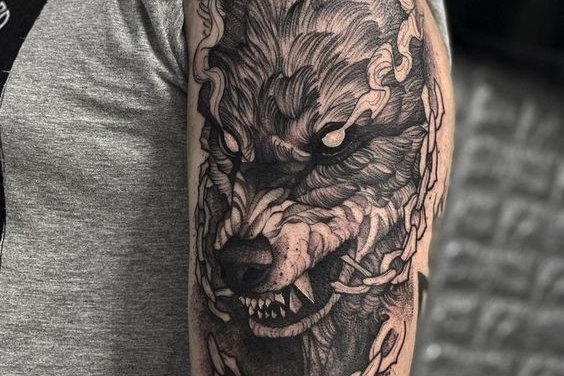 tatouage loup-garou