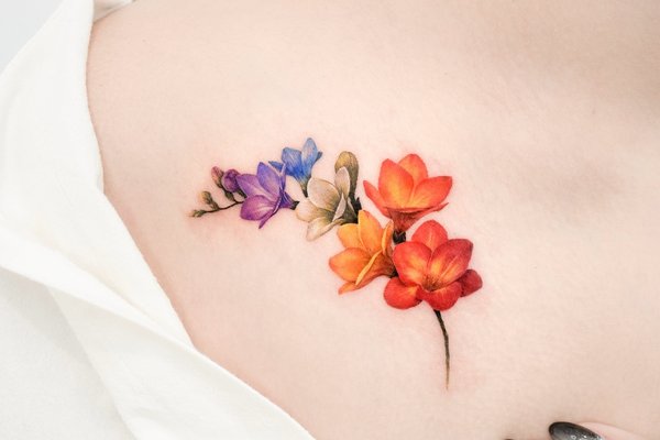 tatouage fleur