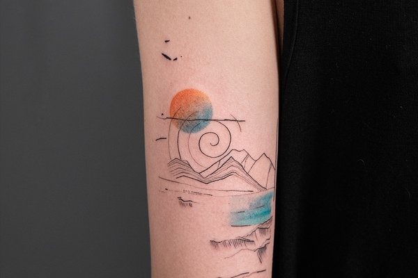 tatouages abstraits