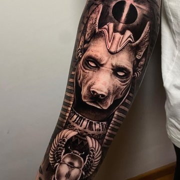 tatouage Anubis