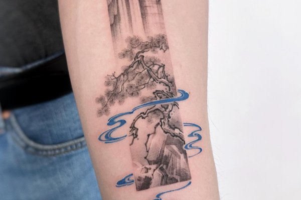 tatouages abstraits