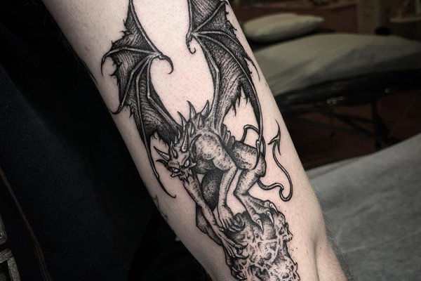 tatouage gargouille