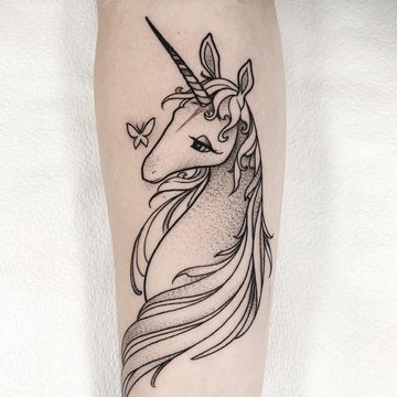 tatouage licorne