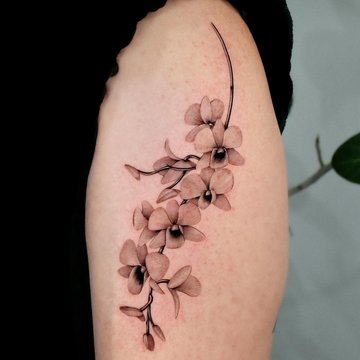 tatouage orchidée
