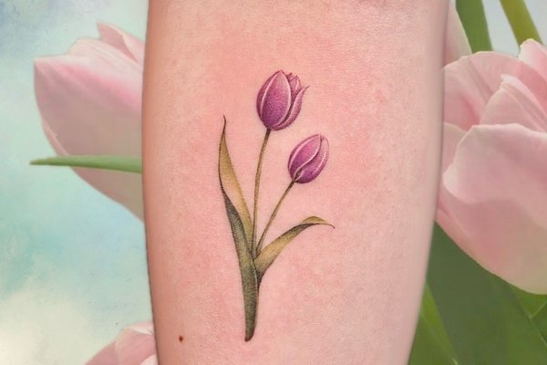 tatouage tulipe