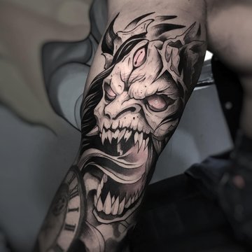 tatouage démon
