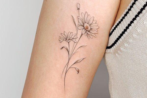 tatouage marguerite