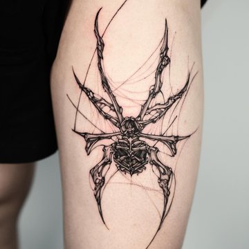 tatouage araignée