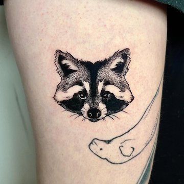 tatouage raton laveur