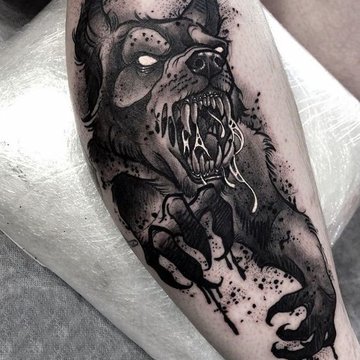 tatouage loup-garou