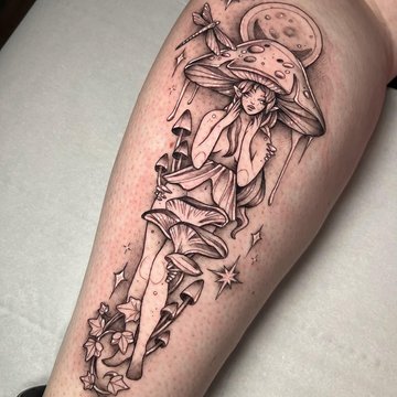 tatouage champignon