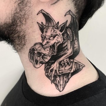 tatouage gargouille