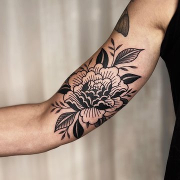 tatouage pivoine