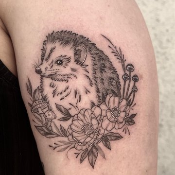 tatouage hérisson