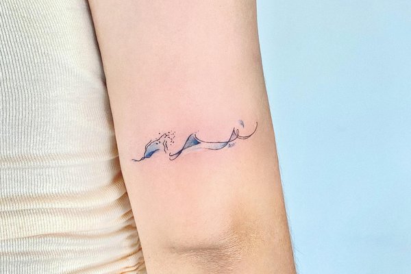 tatouage vague