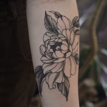 tatouage pivoine