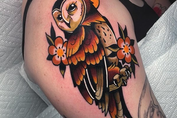 tatouage chouette