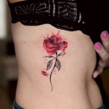 tatouage rose