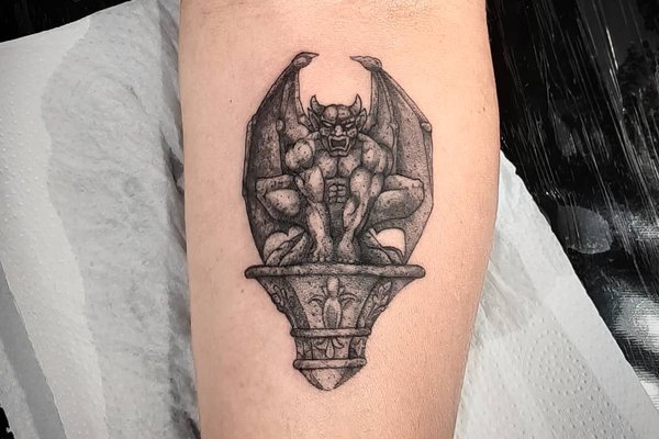 tatouage gargouille