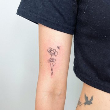 tatouage marguerite