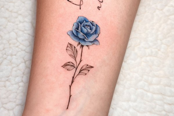 tatouage rose
