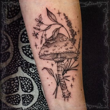 tatouage champignon