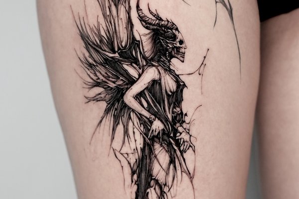 tatouage démon