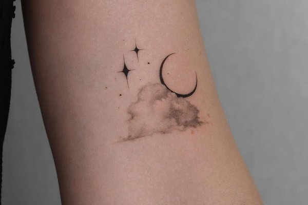 tatouage nuage