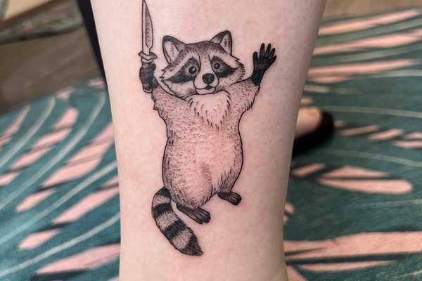 tatouage raton laveur
