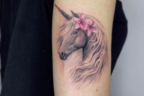 tatouage licorne
