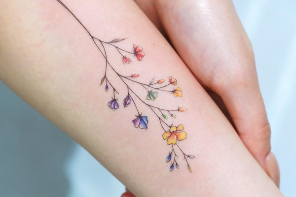 tatouage fleur