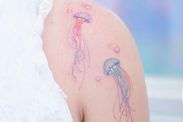 tatouage méduse