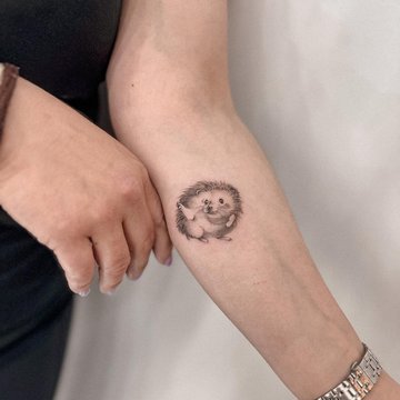 tatouage hérisson