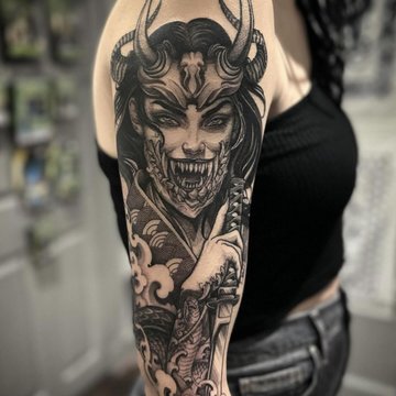 tatouage démon